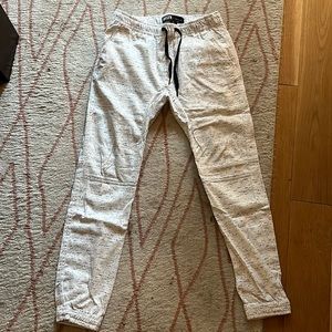 BKLYN Athletics White Joggers